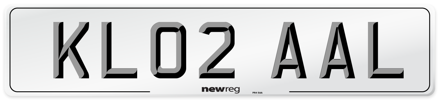 KL02 AAL Number Plate from New Reg